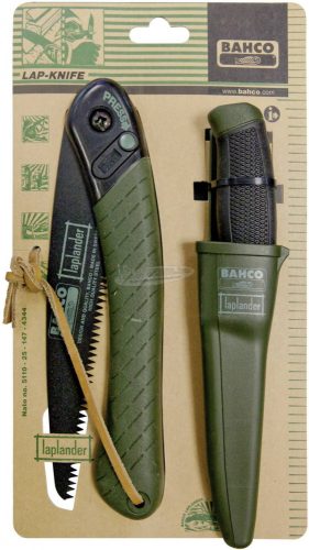 BAHCO Összecsukható fűrész és kés készletben LAP-KNIFE