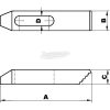 ATLAS CK120100 52X25X12mm M10 LÉPCSŐS SZORÍTÓ ATL4252020K