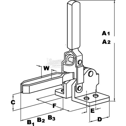 ATLAS V80-FF FIX ORSÓS FÜGGŐLEGES GYORSSZORÍTÓ ATL4431120K