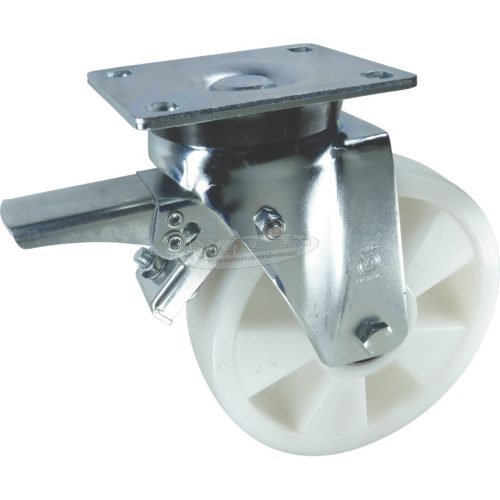 ATLAS Görgő BOLYGÓ TÍPUS FELSŐ TÁNYÉRRAL ÉS FÉKKEL 125mm NYLON ATL9456180K