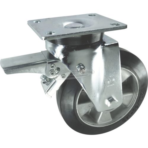 ATLAS Görgő BOLYGÓ TÍPUS FELSŐ TÁNYÉRRAL ÉS FÉKKEL 125mm GUMIABRONCS ATL9456260K