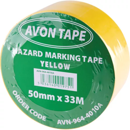 AVON STATIONERY PRODUCTS 50mm SÁRGA FIGYELMEZTETŐ SZALAG AVN9644010A