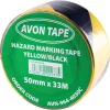 AVON STATIONERY PRODUCTS 50mm SÁRGA/FEKETE FIGYELMEZTETŐ SZALAG AVN9644030C