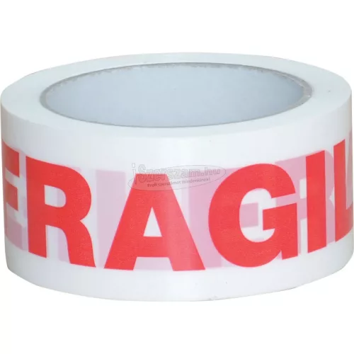 AVON STATIONERY PRODUCTS 50mm x 66M FEHÉR FRAGILE KARTONLEZÁRÓ SZALAG AVN9816200K