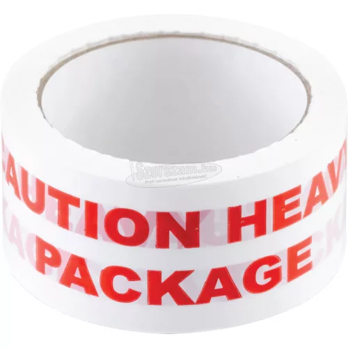 AVON STATIONERY PRODUCTS 50mm x 66M CAUTION HEAVY CSOMAGOLÓ SZALAG AVN9816340K