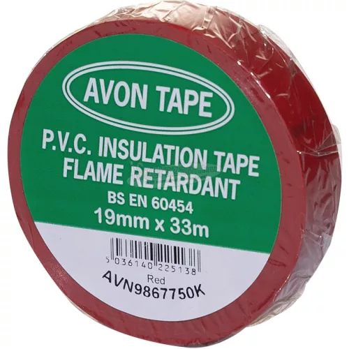 AVON STATIONERY PRODUCTS 19mm x 33M PIROS PVC SZIGETELŐ SZALAG AVN9867750K