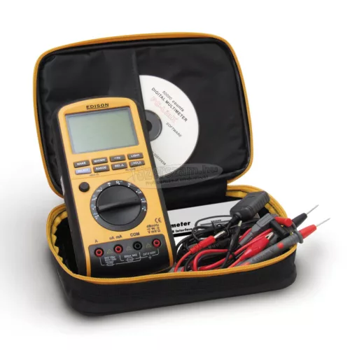 EDISON AUTO RANGE NAGYPONTOSSÁGÚ MULTIMETER-USB INTERFÉSZ EDI5163420K