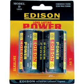EDISON D ALKÁLI ELEMEK (2db/CS) EDI9043100K