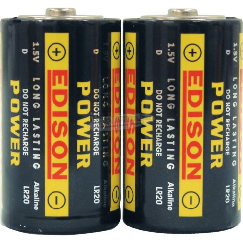 EDISON D ALKÁLI ELEMEK (2db/CS) EDI9043100K
