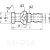 INDEXA DN40-CH-PSA DIN 698 72 BEHÚZÓGOMBA IND1409040K