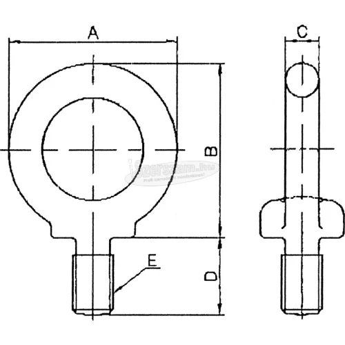 INDEXA SEB-10 VÁLLAS SZEMESCSAVAR IND4253210S