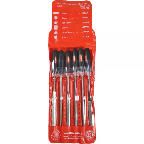 KENNEDY 16CM GYÉMÁNT TŰRESZELŐ KÉSZLET 120/140 SZEMCSE-6db-OS KEN0330500K