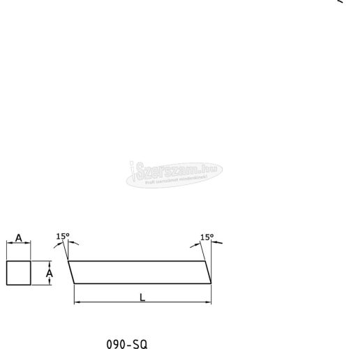 KENNEDY 1/4" SQ X 2,1/2" NÉGYZETSZELVÉNYŰ BETÉTKÉS HSS-CO5% KEN0903050K
