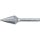 KENNEDY 12X25mm KÚPOS TURBÓMARÓ TURBÓMARÓ FORGÁCSTÖRŐ FOGAZÁSSAL KEN2107320K