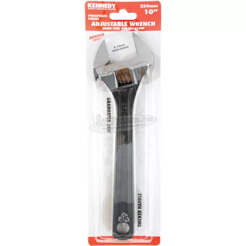 KENNEDY 250MM/10" ÁLLÍTHATÓ CSAVARKULCS, FOSZFATÁLT KEN5010100K