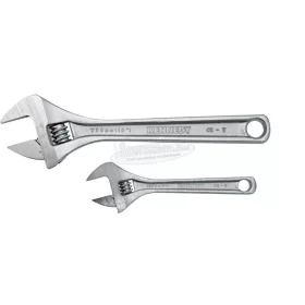   KENNEDY 10"/6" ÁLLÍTHATÓ CSAVARKULCS KÉSZLET, KRÓMOZOTT KEN5011560K