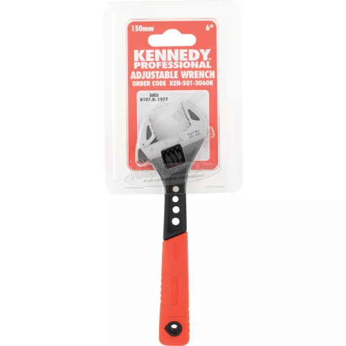 KENNEDY 150MM/6" PUHA FOGÁSÚ ÁLLÍTHATÓ CSAVARKULCS, FOSZFATÁLT KEN5013060K