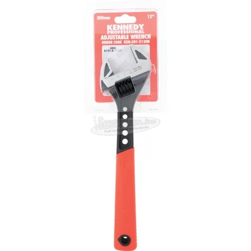 KENNEDY 300MM/12" PUHA FOGÁSÚ ÁLLÍTHATÓ CSAVARKULCS, FOSZFATÁLT KEN5013120K