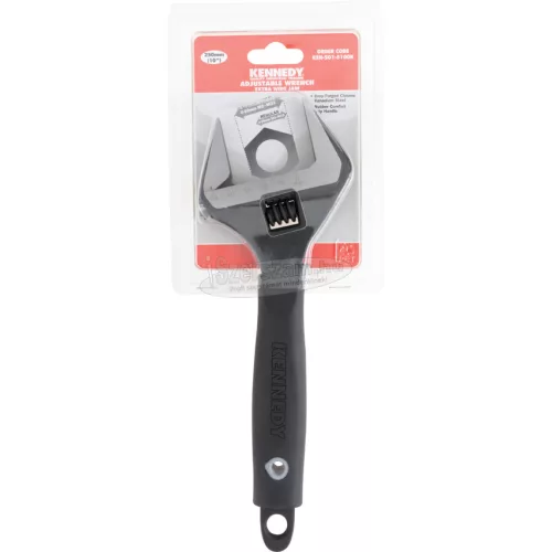 KENNEDY 10"/250mm ÁLLÍTHATÓ CSAVARKULCS SZÉLES SZORÍTÓPOFÁVAL KEN5015100K