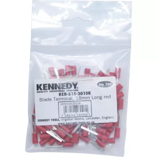 KENNEDY 18,00mm HOSSZÚ PIROS KÉSES KÁBELSARU (100db/CS) KEN5152010K