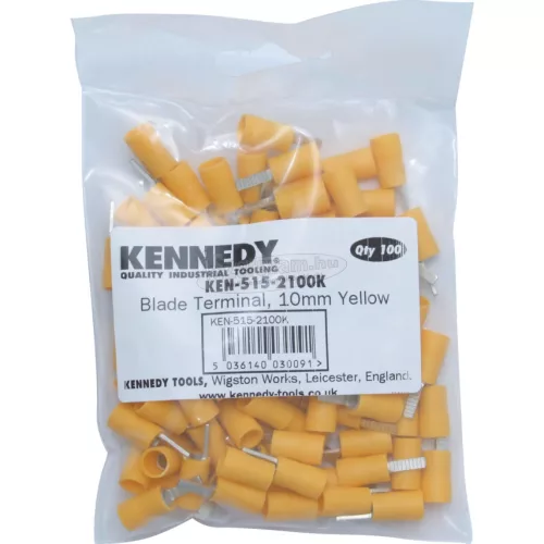 KENNEDY 10,00mm SÁRGA KÉSES KÁBELSARU (100db/CS) KEN5152100K