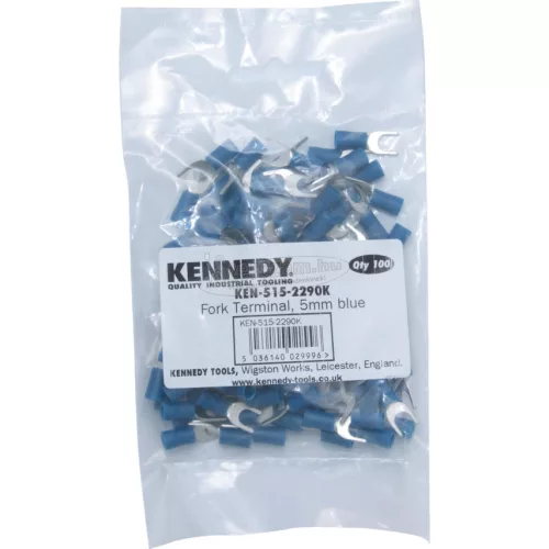 KENNEDY 4,00mm KÉK VILLÁS KÁBELSARU (100db/CS) KEN5152280K