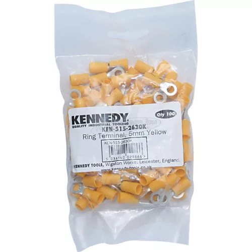 KENNEDY 4,00mm SÁRGA GYŰRŰS KÁBELSARU (100db/CS) KEN5152620K