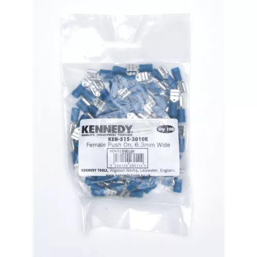 KENNEDY 6,30mm KÁBELSARU LAPOS 'ANYA' CSATLAKOZÓVAL KÉK (100db/CS) KEN5153010K