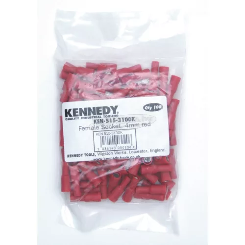 KENNEDY 4,00mm KÁBELSARU 'ANYA' ALJZATTAL PIROS (100db/CS) KEN5153100K