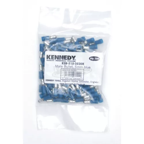 KENNEDY 5,00mm KÁBELSARU 'APA" DUGÓVAL KÉK (100db/CS) KEN5153520K