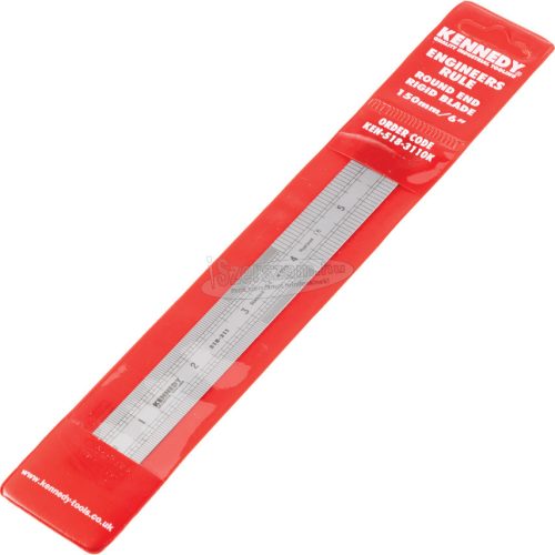 KENNEDY 150MM/6" MEREV ROZSDAMENTES VONALZÓ LEKEREKÍTETT VÉGGEL KEN5183110K