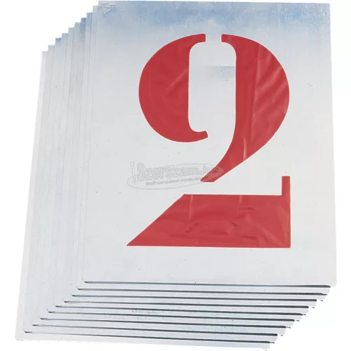KENNEDY 200mm CINK STENCIL SZÁMOK (10db-OS KÉSZLET) KEN5612000K
