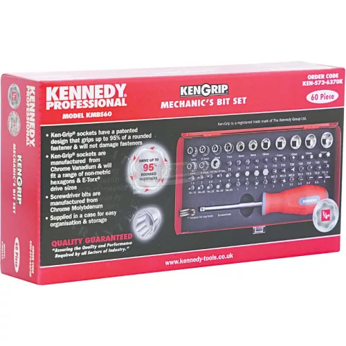 KENNEDY 60db-OS CSAVARHÚZÓ BIT KÉSZLET KEN5736370K