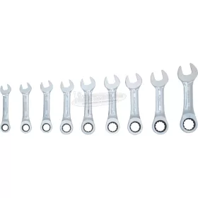   KENNEDY 10-19mm RÖVIDSZÁRÚ RACSNIS CSILLAG-VILLÁSKULCS KÉSZLET KEN5822236K