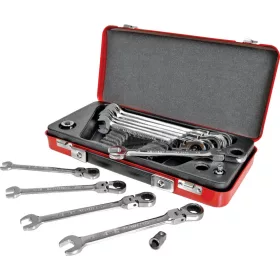   KENNEDY 10-19mm RACSNIS CSILLAG-VILLÁSKULCS CSUKLÓS FEJJEL 10db-OS KÉSZLET KEN5822250K