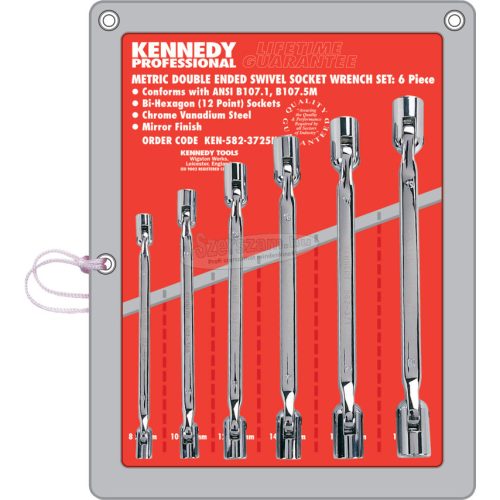 KENNEDY 8-19mm KÉTVÉGŰ HIMBAKULCS KÉSZLET 6db-OS KEN5823725K