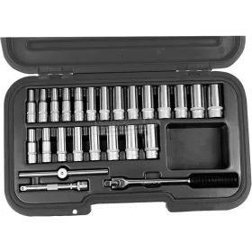   KENNEDY METRIKUS/AF HOSSZÚ DUGÓKULCS KÉSZLET 3/8" MEGHAJTÓVAL 25db-OS KEN5826190K