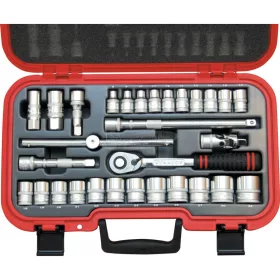  KENNEDY METRIKUS 6szög DUGÓKULCS KÉSZLET 1/2" MEGHAJTÓVAL (30db-OS) KEN5827940K