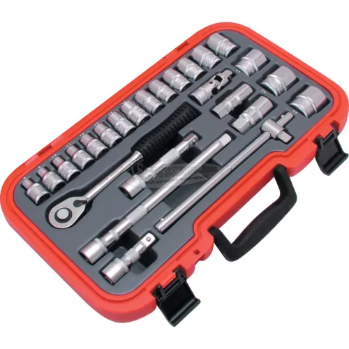 KENNEDY METRIKUS DUGÓKULCS KÉSZLET 1/2" MEGHAJTÓVAL (25db-OS) KEN5827985K