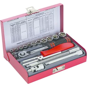   KENNEDY KEN-GRIP DUGÓKULCS KÉSZLET 1/4" NÉGYSZÖG 19db METRIKUS KEN5828800K