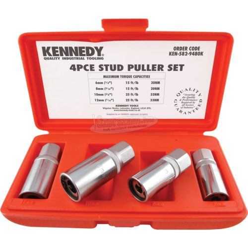 KENNEDY TŐCSAVAR KIHAJTÓ KÉSZLET 6-12mm (4db-OS) KEN5829480K