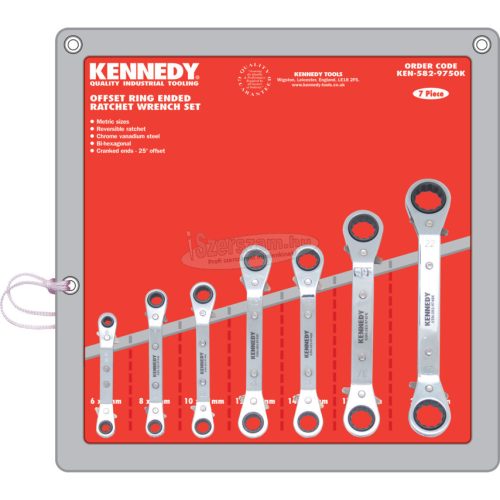 KENNEDY 6-22mm HAJLÍTOTT RACSNIS CSILLAGKULCS KÉSZLET (7db-OS) KEN5829750K