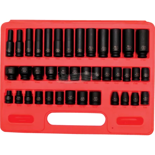 KENNEDY METRIKUS/AF ERŐSÍTETT DUGÓKULCS KÉSZLET 3/8" MEGHAJTÓVAL (39db-OS) KEN5839224K