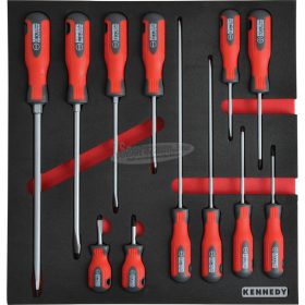   KENNEDY 12 részes CSAVARHÚZÓKÉSZLET SZIVACSBAN M1832 KEN5950160K