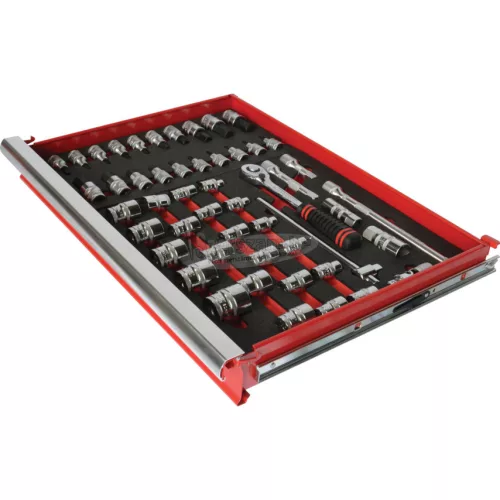 KENNEDY 30 RÉSZES METRIKUS KEN-GRIP 1/2" DUGÓKULCS KÉSZLET SZIVACSBAN T0691 KEN5950205K
