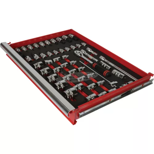KENNEDY 30 RÉSZES METRIKUS KEN-GRIP 1/2" DUGÓKULCS KÉSZLET SZIVACSBAN T0691 KEN5950205K