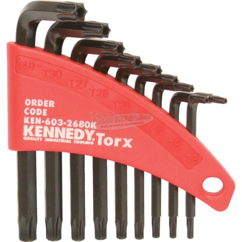 KENNEDY T8-T40 L TORX KULCS FURATTAL KÉSZLET KEN6032680K