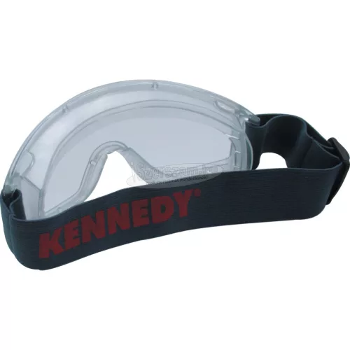 KENNEDY SCORPION GUMIPÁNTOS VÉDŐSZEMÜVEG PÁRAMENTES POLIKARBONÁT LENCSÉVEL KEN9608070K