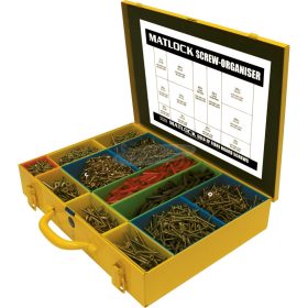   MATLOCK 2880 DARABOS GOLD-ZPÂ„˘ ARANYSZÍNŰ FORGÁCSLAPCSAVAR KÉSZLET MTL6150020K