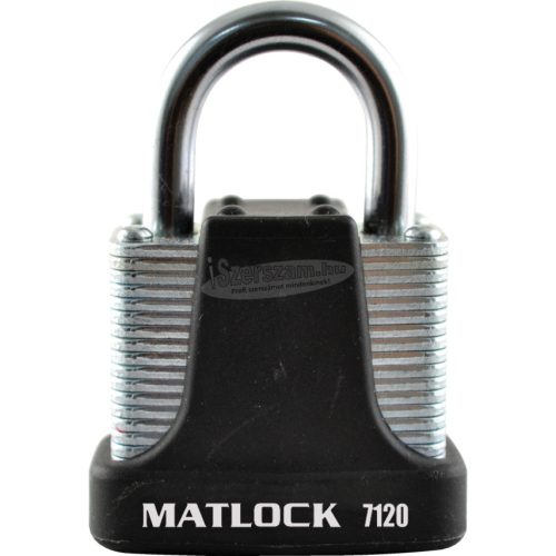 MATLOCK 40mm MASSZÍV LAKAT 4-TŰS ZÁRTESTTEL FEKETE MTL9507120K